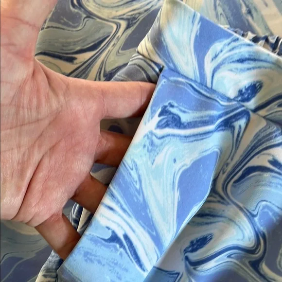 Chico's Blue and white Swirl Pants - Picture 3 of 5